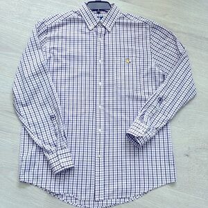 Louisiana Baton Rouge State Traditions Gameday Tattersall Long Sleeve Shirt L